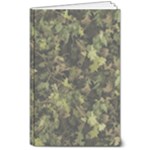 Green Camouflage Military Army Pattern 8  x 10  Softcover Notebook