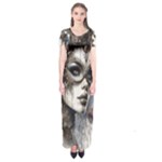 Woman in Space Short Sleeve Maxi Dress