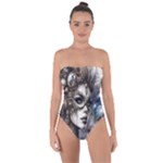 Woman in Space Tie Back One Piece Swimsuit