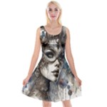 Woman in Space Reversible Velvet Sleeveless Dress