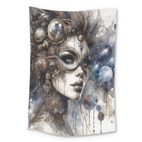 Woman in Space Large Tapestry from ZippyPress