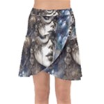 Woman in Space Wrap Front Skirt