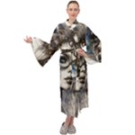 Woman in Space Maxi Velvet Kimono