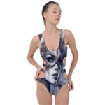 Woman in Space Side Cut Out Swimsuit