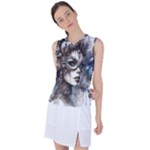 Woman in Space Women s Sleeveless Sports Top