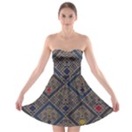 Pattern Seamless Antique Luxury Strapless Bra Top Dress