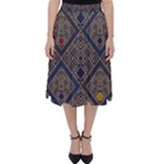 Pattern Seamless Antique Luxury Classic Midi Skirt