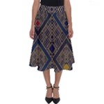 Pattern Seamless Antique Luxury Perfect Length Midi Skirt