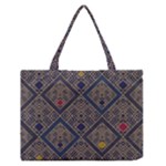 Pattern Seamless Antique Luxury Zipper Medium Tote Bag