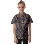 Pattern Seamless Antique Luxury Kids  Short Sleeve Shirt