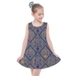 Pattern Seamless Antique Luxury Kids  Summer Dress