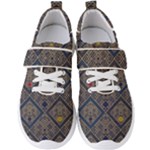 Pattern Seamless Antique Luxury Men s Velcro Strap Shoes