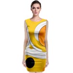 Abstract Pattern Classic Sleeveless Midi Dress