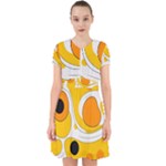 Abstract Pattern Adorable in Chiffon Dress