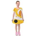 Abstract Pattern Kids  Short Sleeve Velvet Dress