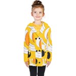 Abstract Pattern Kids  Double Breasted Button Coat