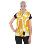 Abstract Pattern Women s Button Up Vest