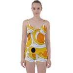 Abstract Pattern Tie Front Two Piece Tankini