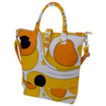 Abstract Pattern Buckle Top Tote Bag