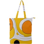 Abstract Pattern Double Zip Up Tote Bag