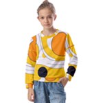 Abstract Pattern Kids  Long Sleeve T-Shirt with Frill 