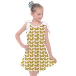 Little Bird Motif Pattern Wb Kids  Tie Up Tunic Dress