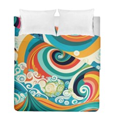 Waves Ocean Sea Abstract Whimsical Duvet Cover Double Side (Full/ Double Size) from ZippyPress