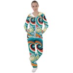 Waves Ocean Sea Abstract Whimsical Women s Tracksuit