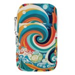 Waves Ocean Sea Abstract Whimsical Waist Pouch (Small)