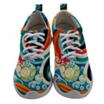 Waves Ocean Sea Abstract Whimsical Women Athletic Shoes