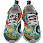 Waves Ocean Sea Abstract Whimsical Kids Athletic Shoes