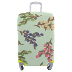 Berries Flowers Pattern Print Luggage Cover (Medium) from ZippyPress