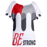 Be Strong  Women s Oversized T-Shirt