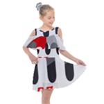 Be Strong  Kids  Shoulder Cutout Chiffon Dress