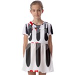 Be Strong  Kids  Short Sleeve Pinafore Style Dress