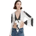 Trumpet Sleeve Cropped Top 