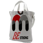 Be Strong Canvas Messenger Bag