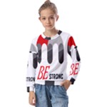 Be Strong Kids  Long Sleeve T-Shirt with Frill 