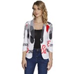 Be Strong Women s One-Button 3/4 Sleeve Short Jacket