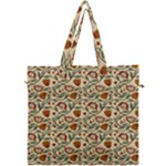 Floral Design Canvas Travel Bag