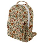 Floral Design Flap Pocket Backpack (Small)