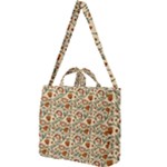 Floral Design Square Shoulder Tote Bag