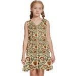 Floral Design Kids  Sleeveless Tiered Mini Dress