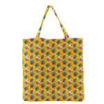 Heart Diamond Pattern Grocery Tote Bag