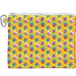 Heart Diamond Pattern Canvas Cosmetic Bag (XXXL)