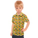 Heart Diamond Pattern Kids  Polo T-Shirt