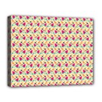 Summer Watermelon Pattern Canvas 14  x 11  (Stretched)