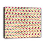Summer Watermelon Pattern Deluxe Canvas 20  x 16  (Stretched)