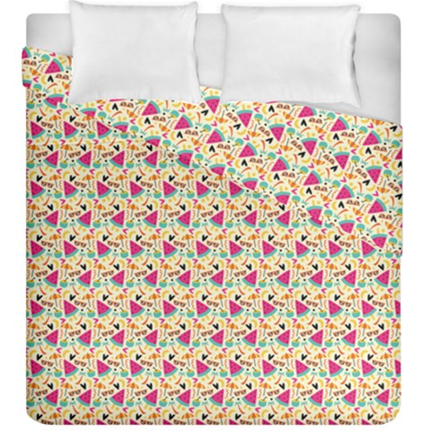 Summer Watermelon Pattern Duvet Cover Double Side (King Size) from ZippyPress