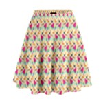 Summer Watermelon Pattern High Waist Skirt